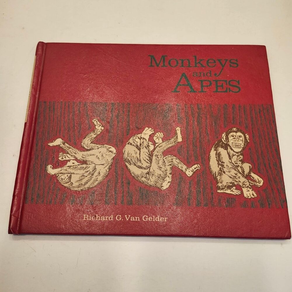 Monkeys and Apes Richard G. Van Gelder 1970 Second Printing Illustrated Follett
